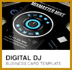 Premium Digital DJ Business Card PSD template 139143