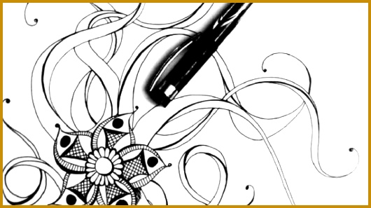 Doodle Art Flower Name Flower 530297