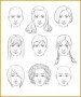 4 Drawings Of Women’s Faces