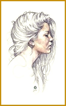 Beautiful drawing of a girl 219347