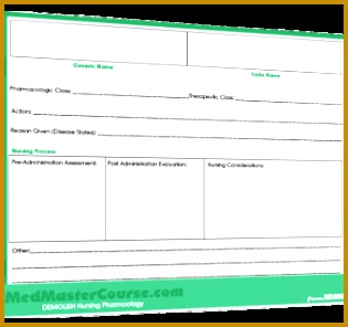 Drug Card Template 296315