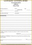 5 Estimate Samples for Contractor