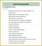 3 event Planner Checklist Template