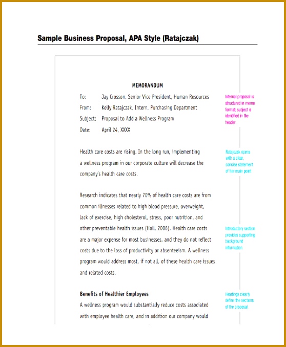6 Proposal Memo Examples Samples 678558