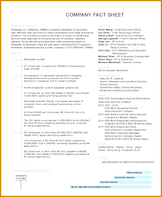 Fact Sheet Template Free Sample Example Format 678558