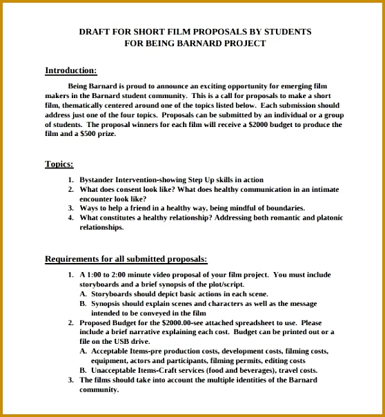 Sample Proposal Template 9 Free Documents in PDF Word 604558