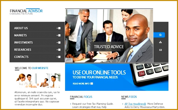 Financial Advisor Website Template New Screenshots BIG 442714