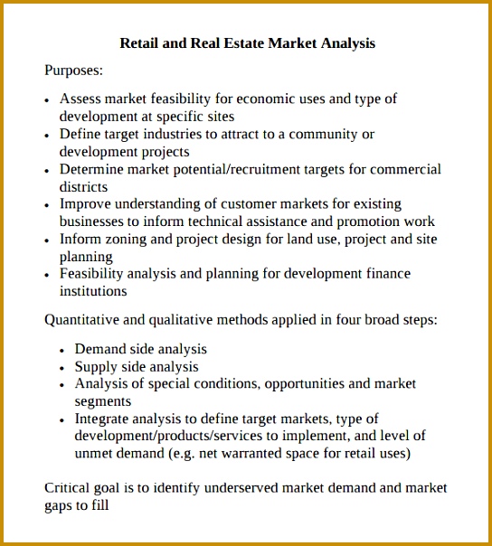 Sample Market Analysis Template 7 Free Documents In Pdf Excel 604544