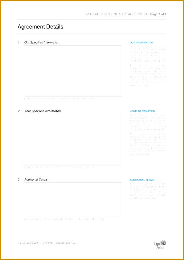 Mutual Confidentiality Agreement – Sample 839593