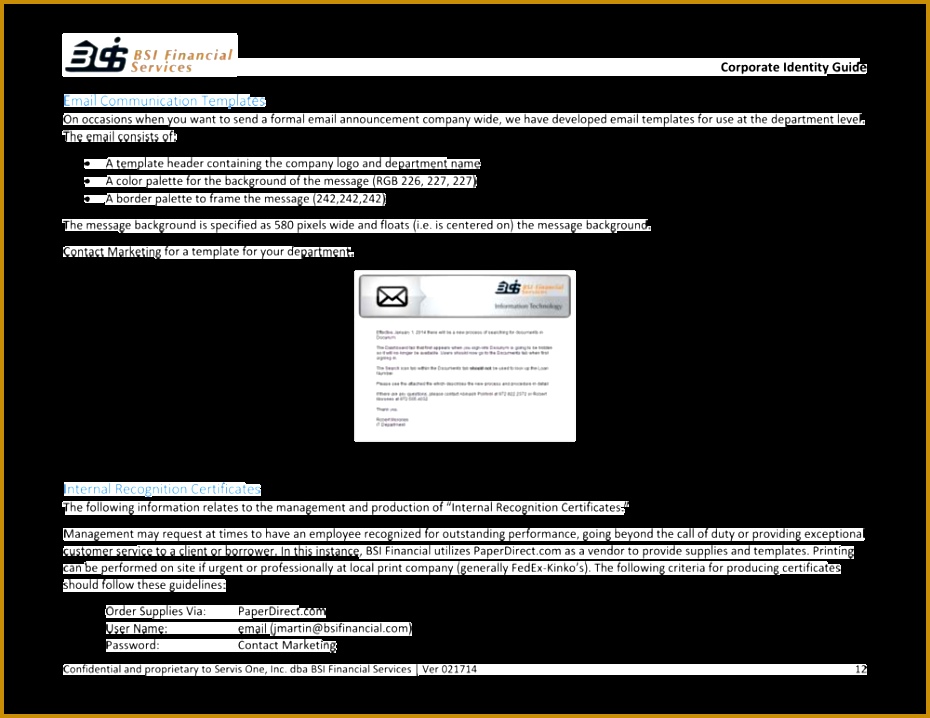 Corporate Identity Guide Email munication Templates occasions when you want to send a formal email 718930