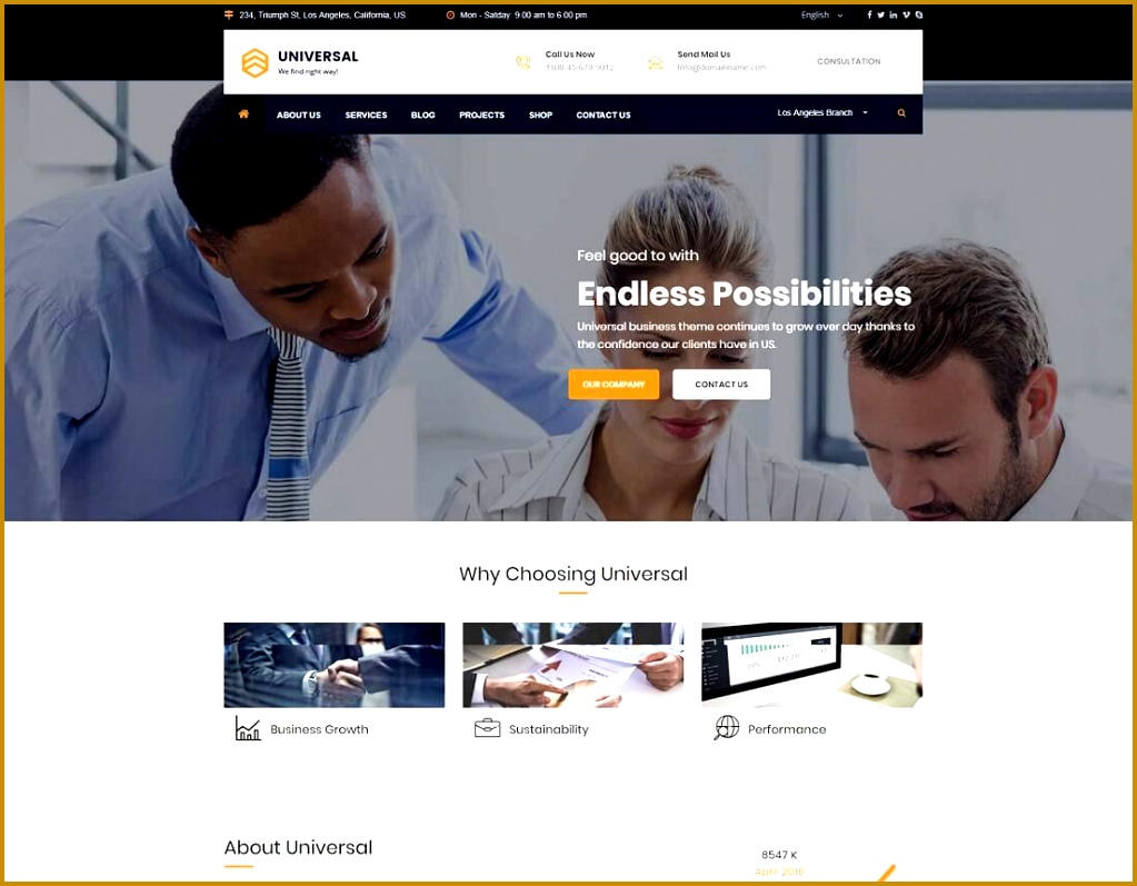 17 Best Responsive Financial Website Templates [HTML & WordPress] 2017 7971023