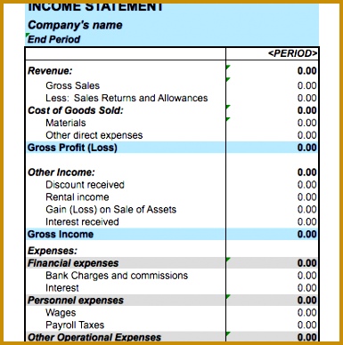 5 Free In e Statement Examples And Templates In e Statement Template Excel 388385