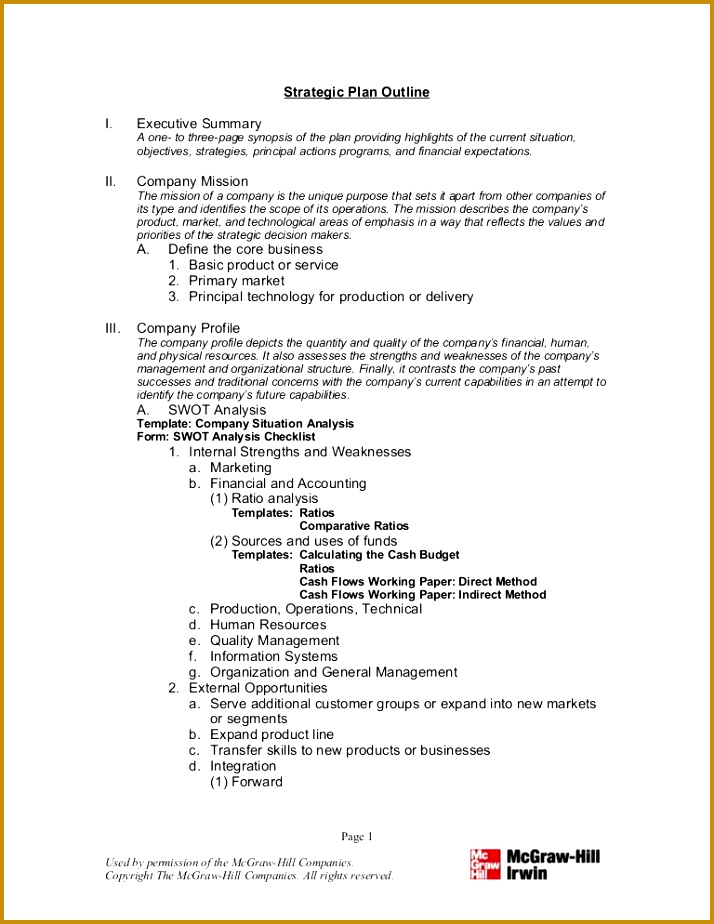 Strategic Plan Outline 714924