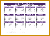 UK Fiscal Calendar Template 2018 19 204146