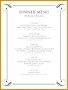 5 formal Dinner Menu Template