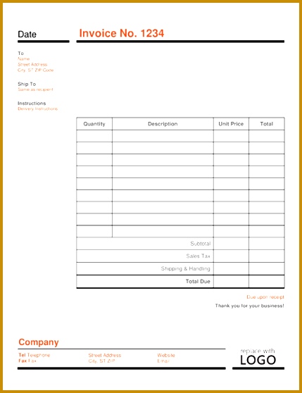 Business invoice Red and Black 558429