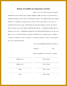 Printable Sample Release And Waiver Liability Agreement Form gyilc Car Accident Release Liability Car Accident Form liability release letter 283219