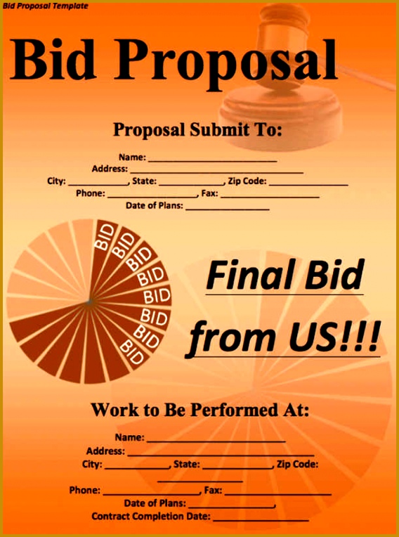 6 Bid Business Proposal Template bid business proposal template Word Button 568764