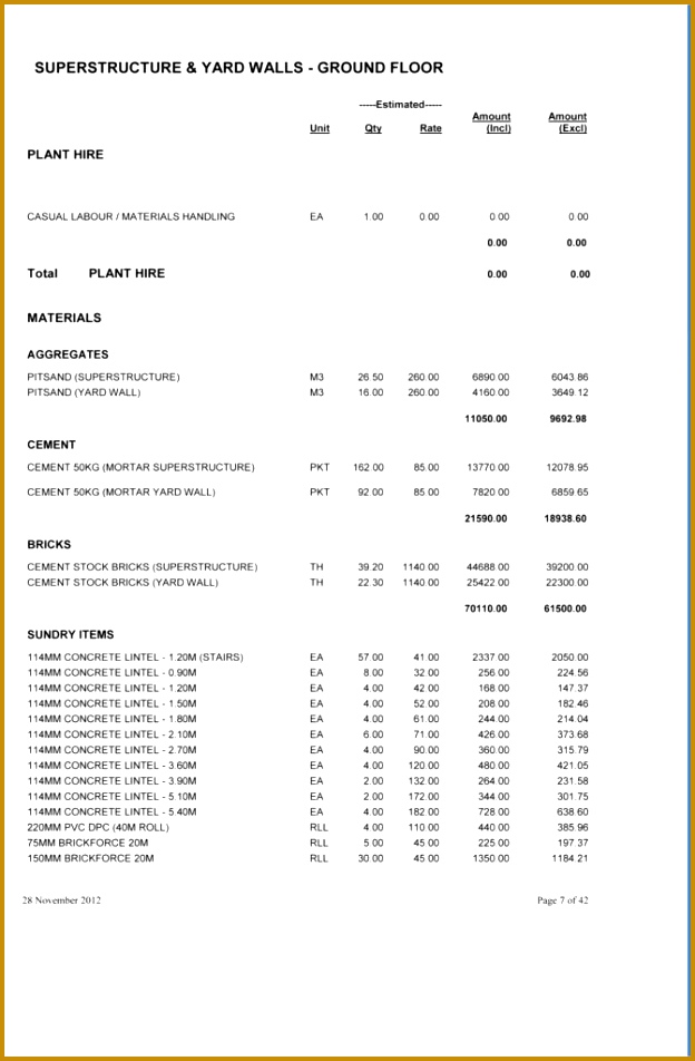 12 Construction Proposal Template 952624