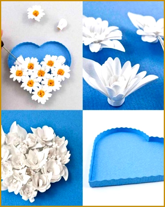3D Fringed Flower Paper Quilling Template Download 683544