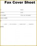 6 Free Fax Cover Sheet Template Word 2007
