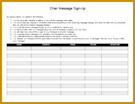 Chair Massage Intake Form This Form Allows Clients To Easily Sign Up For Chair Massage At 215279