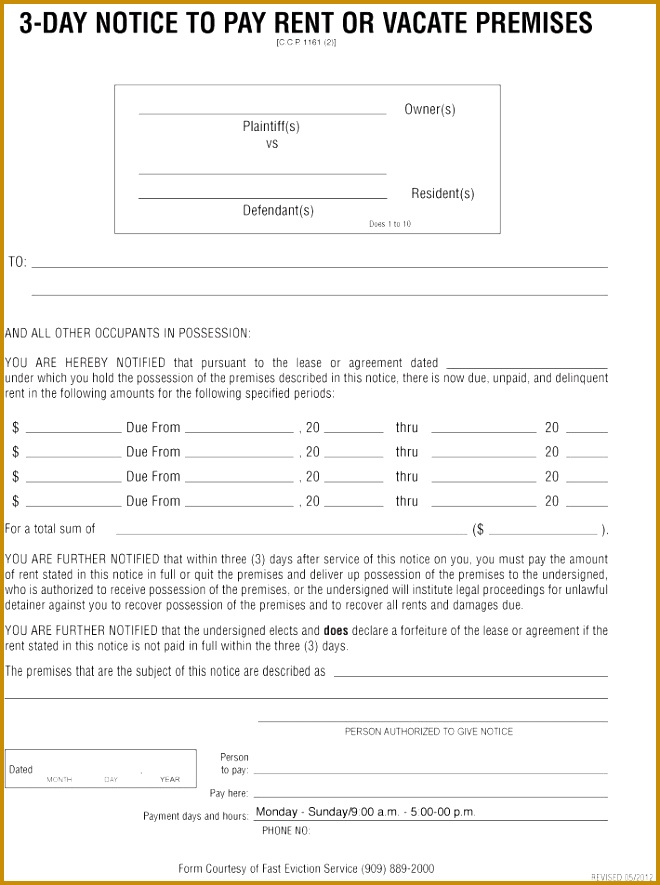 free printable eviction notice template templatebillybullock free printable eviction notice template 660885