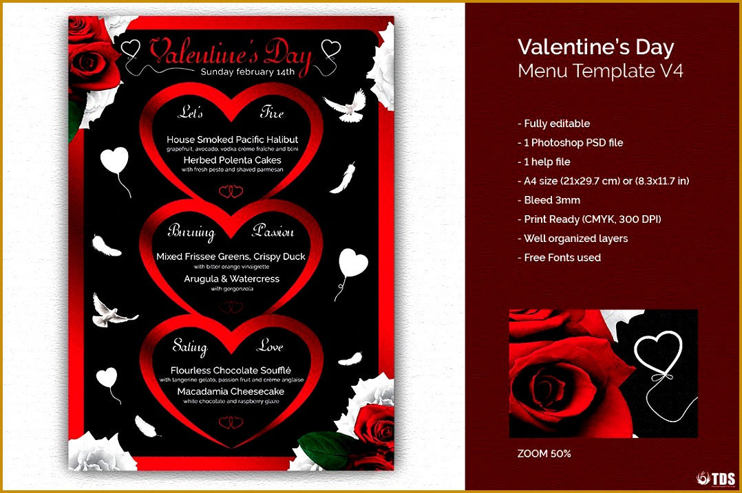Valentine s Day Menu Template V4 7171078