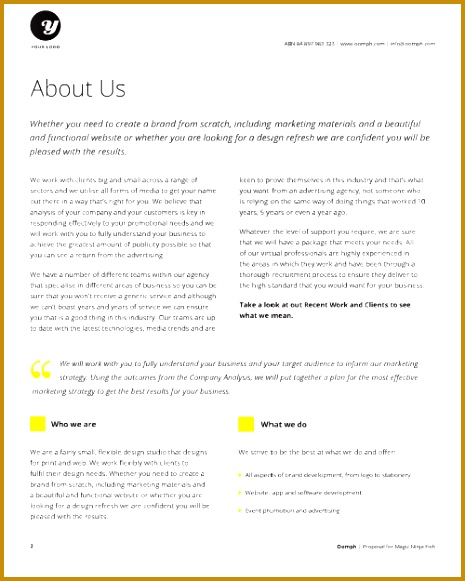 Freelance Designer Proposal Template for at a great deal 465581