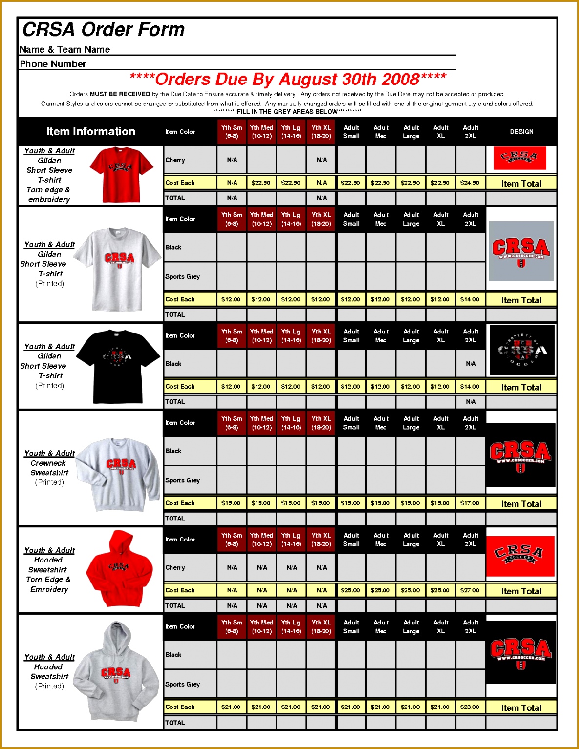 t shirt order form template excel 1UIVe8 15341185