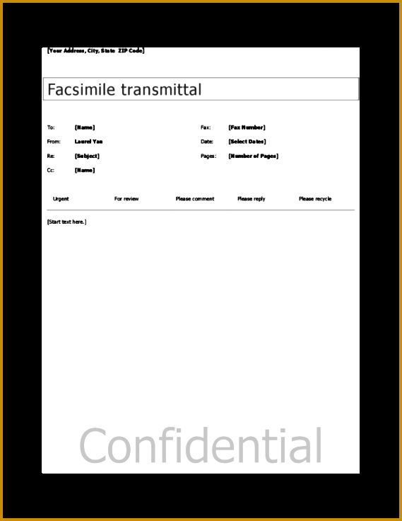 Generic Fax Cover Sheet Template 3 pdf 736569