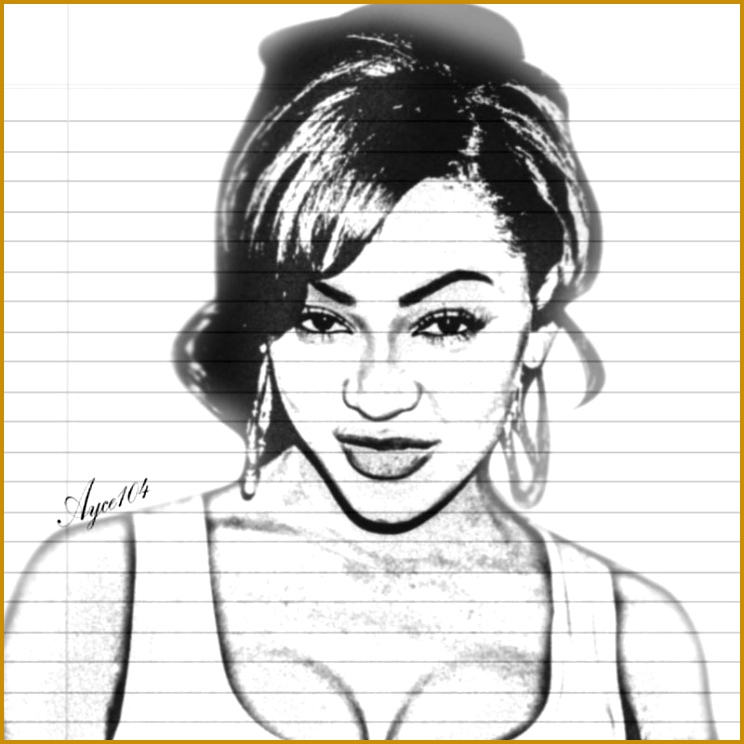 Megan good pencil art by Ayce104 744744