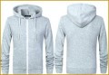 7 Grey Hoodie Template