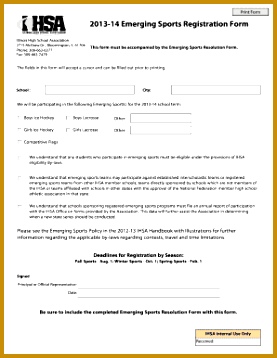 2013 14 Emerging Sports Registration Form Illinois High School 358277