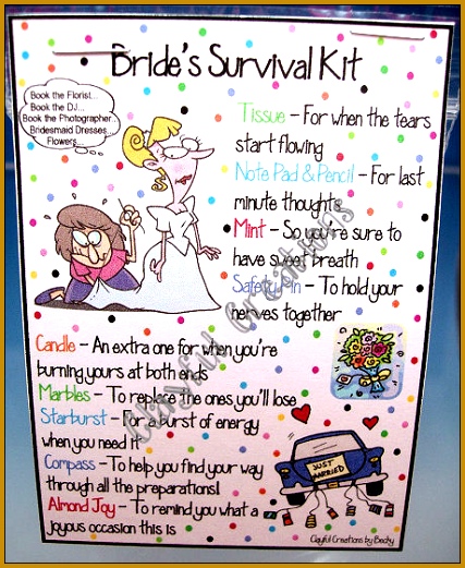 Bridal Survival Kit Check List 521427