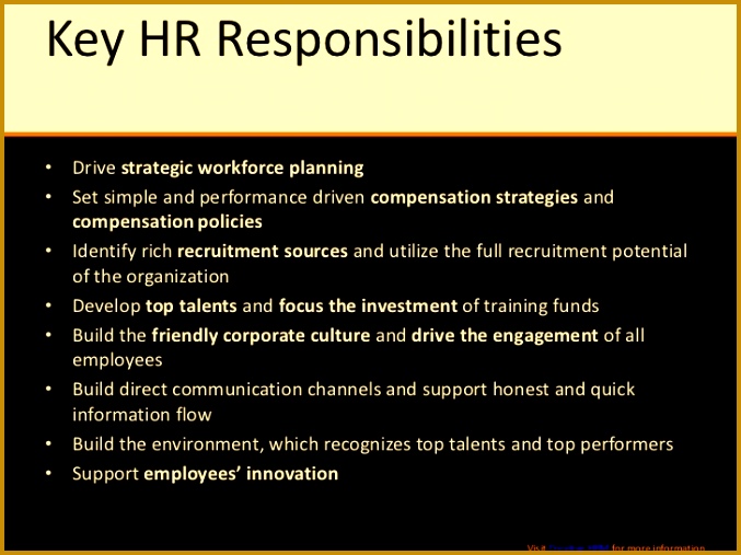 8 Key HR Responsibilities• 677507