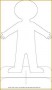 6 Human Figure Template Printable