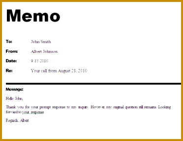 Sample Memorandums 288372