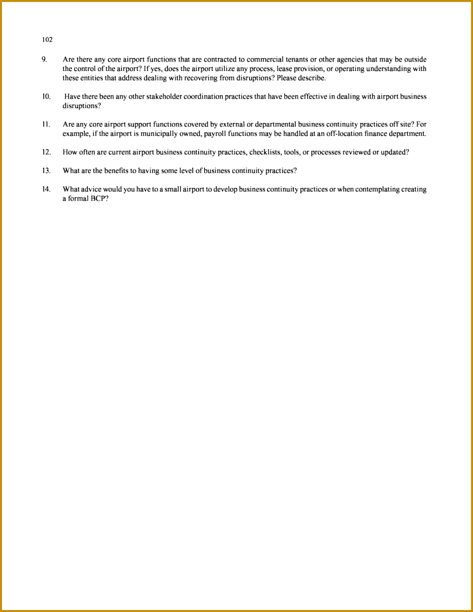 interview question template 6 best images of business operations plan template operation 9741260