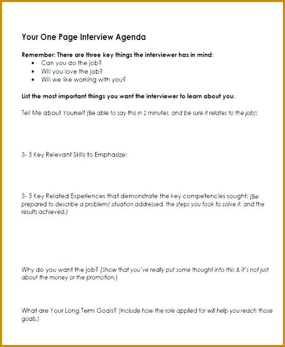 e Page Interview Template 678558