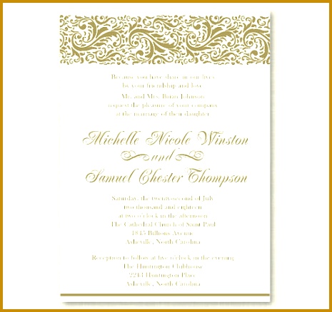 Formal Invitation Templates Formal Invitation Card Template Template 438465