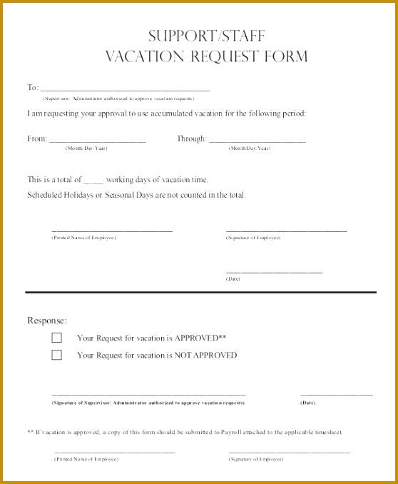 Sample Vacation Request Form 8 Examples In Pdf Word 678558