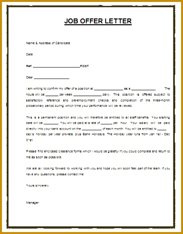 Job fer Counter Proposal Letter Template 14 Job fer Letter Samples The Balance Job fer Template 482378