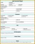 4 Job Sheets Templates