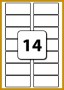 3 Label Templates 14 Per Sheet