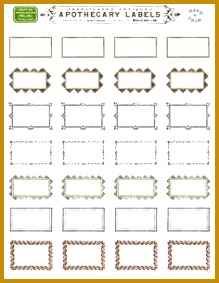 ornate apothecary blank labels by cathe holden bloglabel 283219