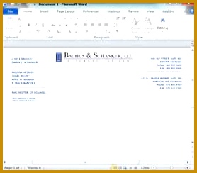 Law Firm Letterhead Templates · Attorney Letterhead Template 278244