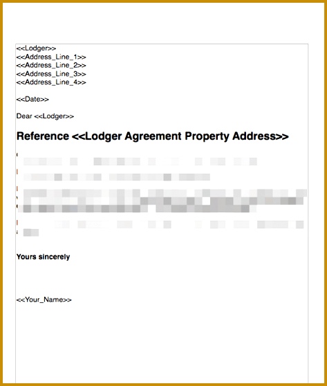 Terminate a Lodger Agreement No Fault Nor Breach 558473