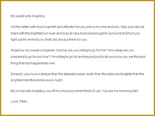 Love Letter To Wife 400533