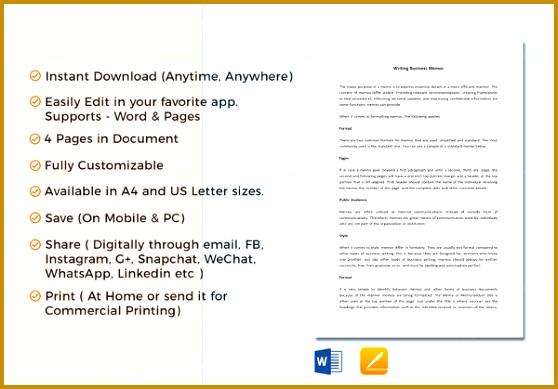 business memo template Download 389558